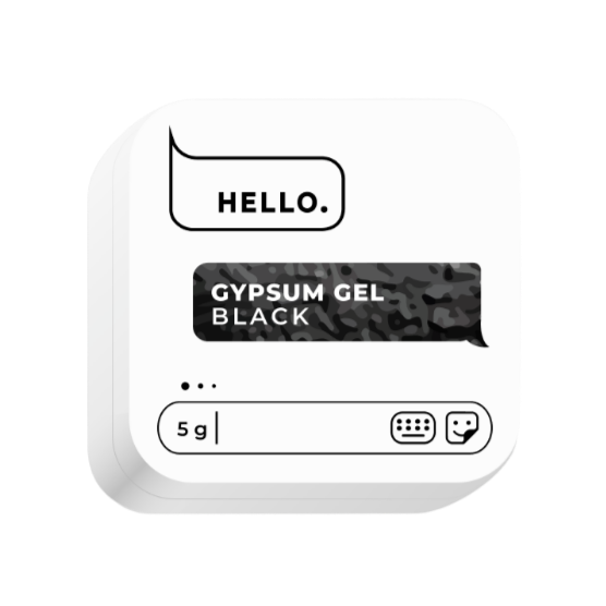 GYPSUM GEL BLACK, 5 G  -HELLO