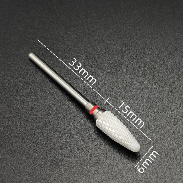 CERAMIC NAIL BIT FOR REMOVAL (BULLET) RED #195, 1 PCS