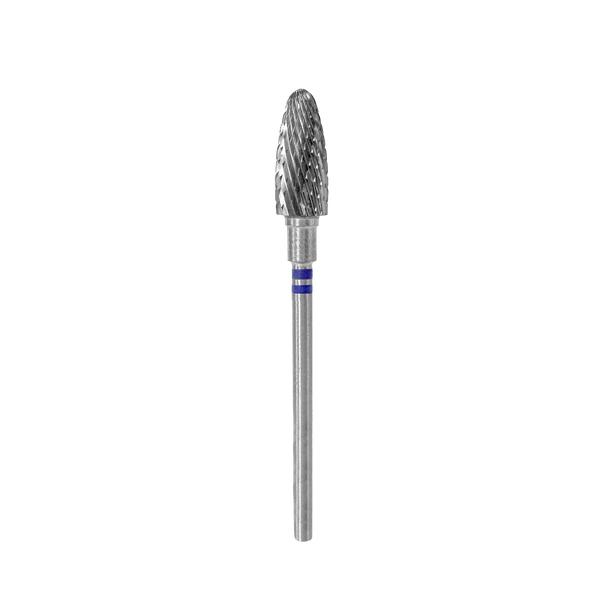 LEFT HANDED CARBIDE NAIL DRILL BIT, "CORN", BLUE, HEAD DIAMETER 6/14MM (FT91B060/14)  - STALEKS™