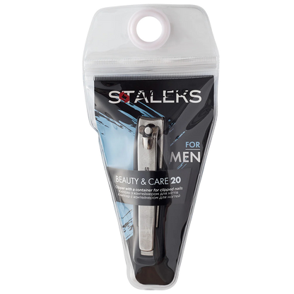 STALEKS BEAUTY & CARE 20 NAIL CLIPPER WITH CONTAINER FOR CLIPPED NAILS KBC-20- STALEKS™