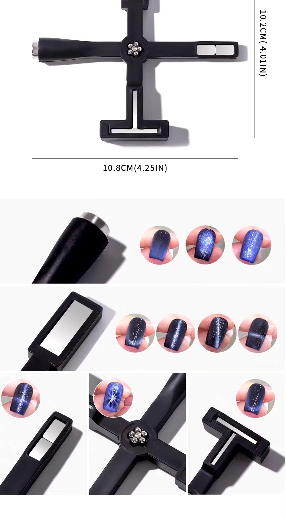 25 PCS NAIL ART CAT EYE DESING MAGNET SET #01