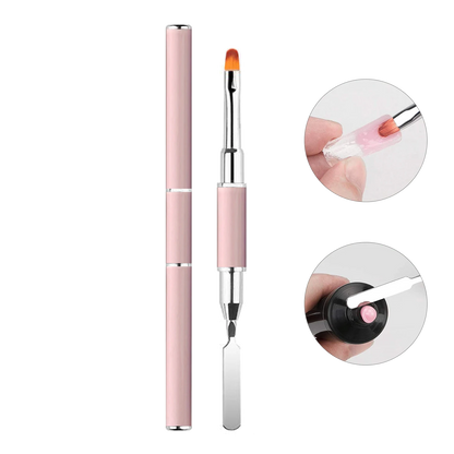 GEL BRUSH & PICKER, 2 IN 1 DESIGN NAIL TOOL