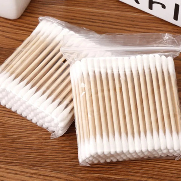 DOUBLE-ENDED COTTON SWABS- 100PCS PER PACK