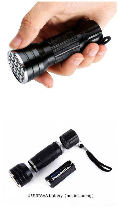 LED UV PORTABLE FLASHLIGHT (LIGHT)