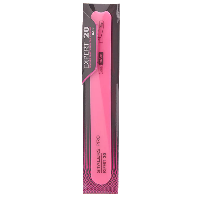 STALEKS BEVELED STRAIGHT PLASTIC NAIL FILE (BASE), EXPERT 20, SPBE-20 - STALEKS™