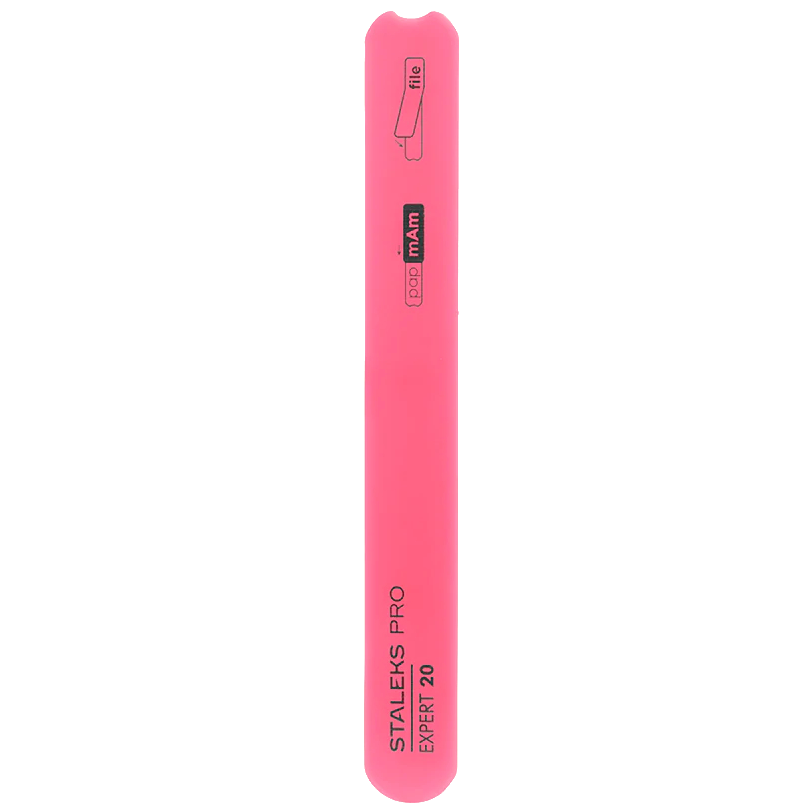 STALEKS BEVELED STRAIGHT PLASTIC NAIL FILE (BASE), EXPERT 20, SPBE-20 - STALEKS™