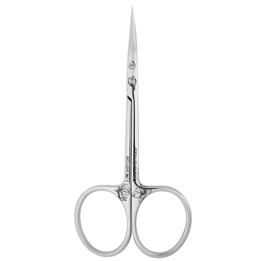 STALEKS PRO EXCLUSIVE 20 TYPE 1 PROFESSIONAL CUTICLE SCISSORS WITH NARROW TIPS SHORTENED HANDLES MAGNOLIA SX-20/1M- STALEKS™