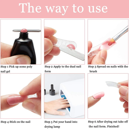 GEL BRUSH & PICKER, 2 IN 1 DESIGN NAIL TOOL