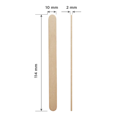 STALEKS PRO EXPERT 30 WOODEN WAX APPLICATOR STICK №3 100 PCS DSW-30 - STALEKS™