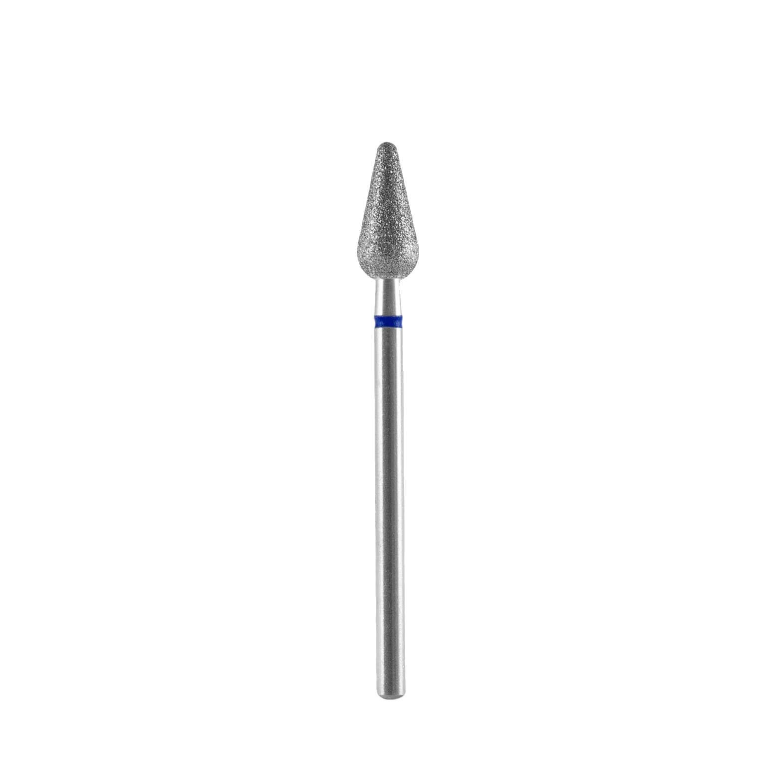 DIAMOND NAIL DRILL BIT, "ROUNDED PEAR", BLUE, HEAD DIAMETER 5/12MM (A101B050/12) - STALEKS