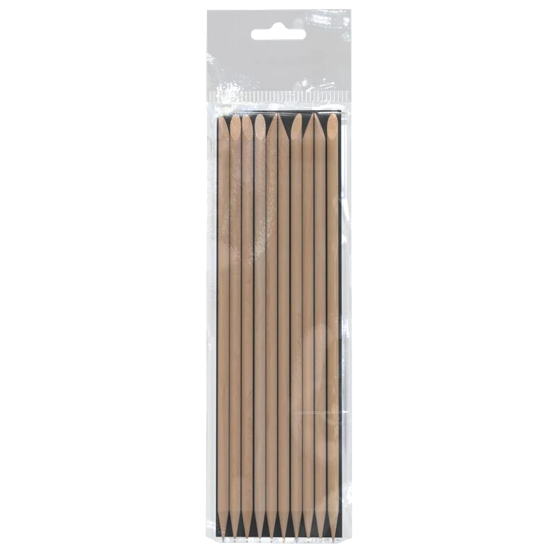 STALEKS PRO ORANGE STICK FOR MANICURE WOODEN 150 MM 10 PCS DOS-10/10 - STALEKS™