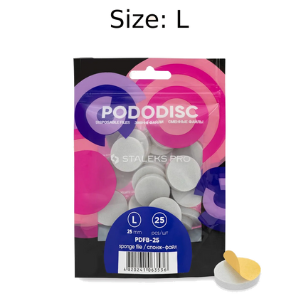 STALEKS PRO PODODISC DISPOSABLE DISC FILES SPONGES FOR PEDICURE 25 PCS PDFB- STALEKS™