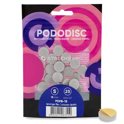 STALEKS PRO PODODISC DISPOSABLE DISC FILES SPONGES FOR PEDICURE 25 PCS PDFB- STALEKS™