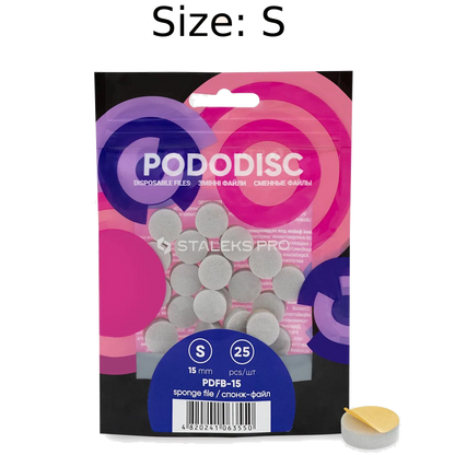 STALEKS PRO PODODISC DISPOSABLE DISC FILES SPONGES FOR PEDICURE 25 PCS PDFB- STALEKS™