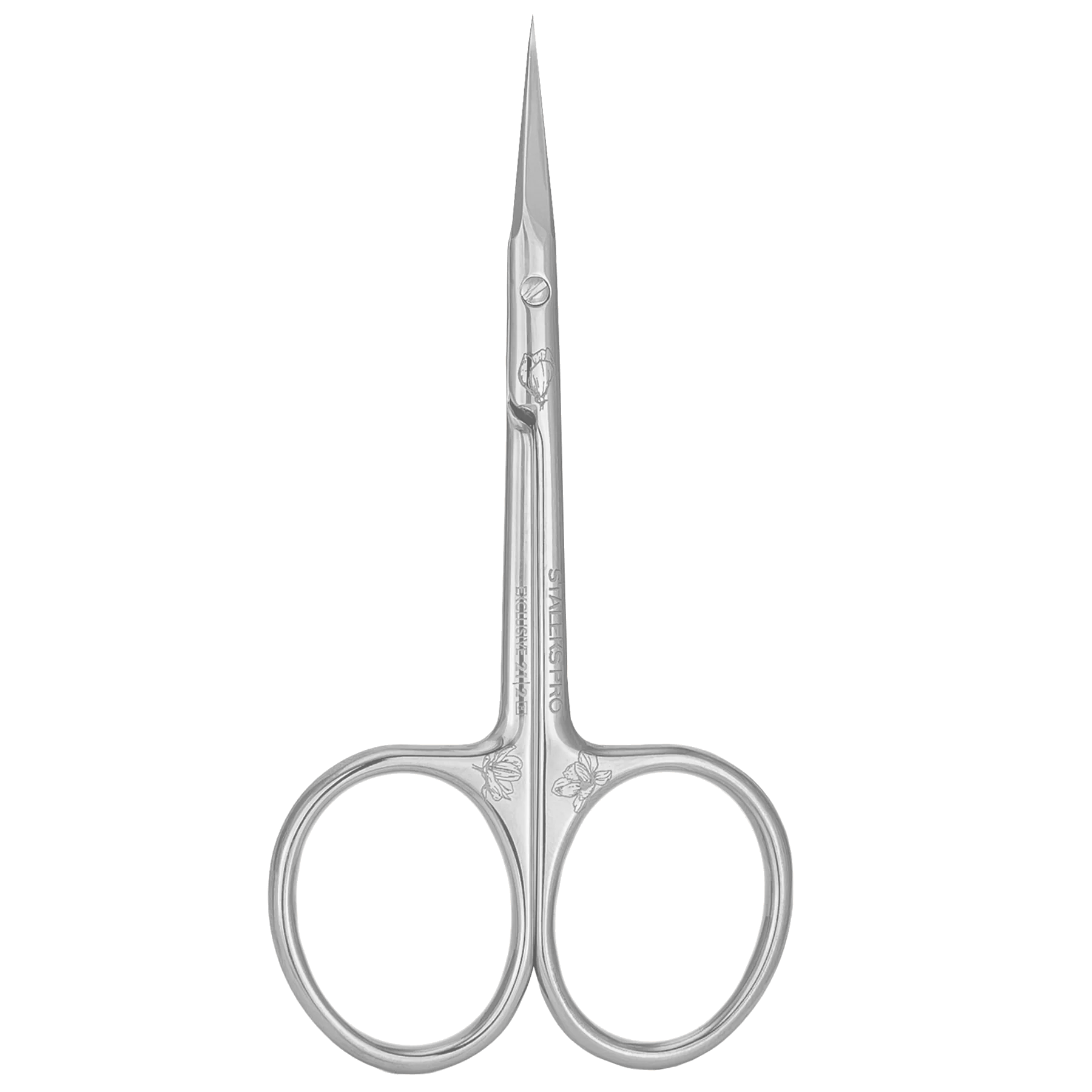 STALEKS PRO EXCLUSIVE 21 TYPE 2 PROFESSIONAL CUTICLE SCISSORS WITH HOOK SHORTENED CURVED HANDLES MAGNOLIA SX-21/2M- STALEKS™