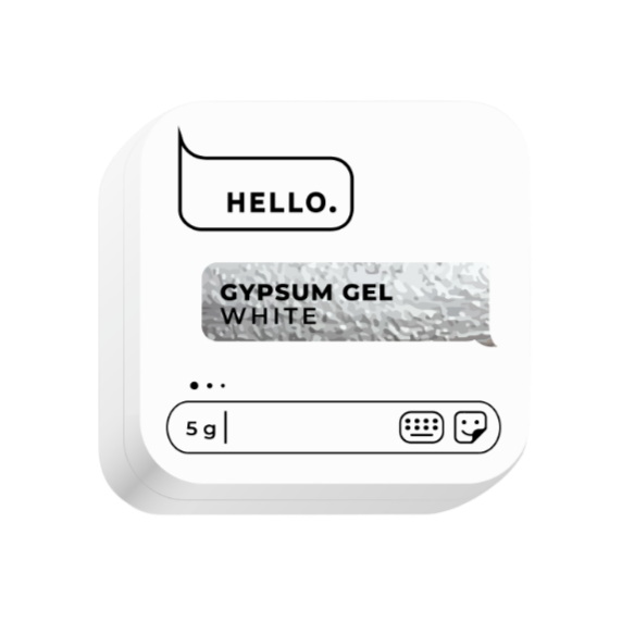 GYPSUM GEL WHITE, 5 G  -HELLO