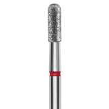 DIAMOND NAIL DRILL BIT, "CYLINDER", RED, HEAD DIAMETER 2.3/6.5MM (FA30R023/6.5) - STALEKS™