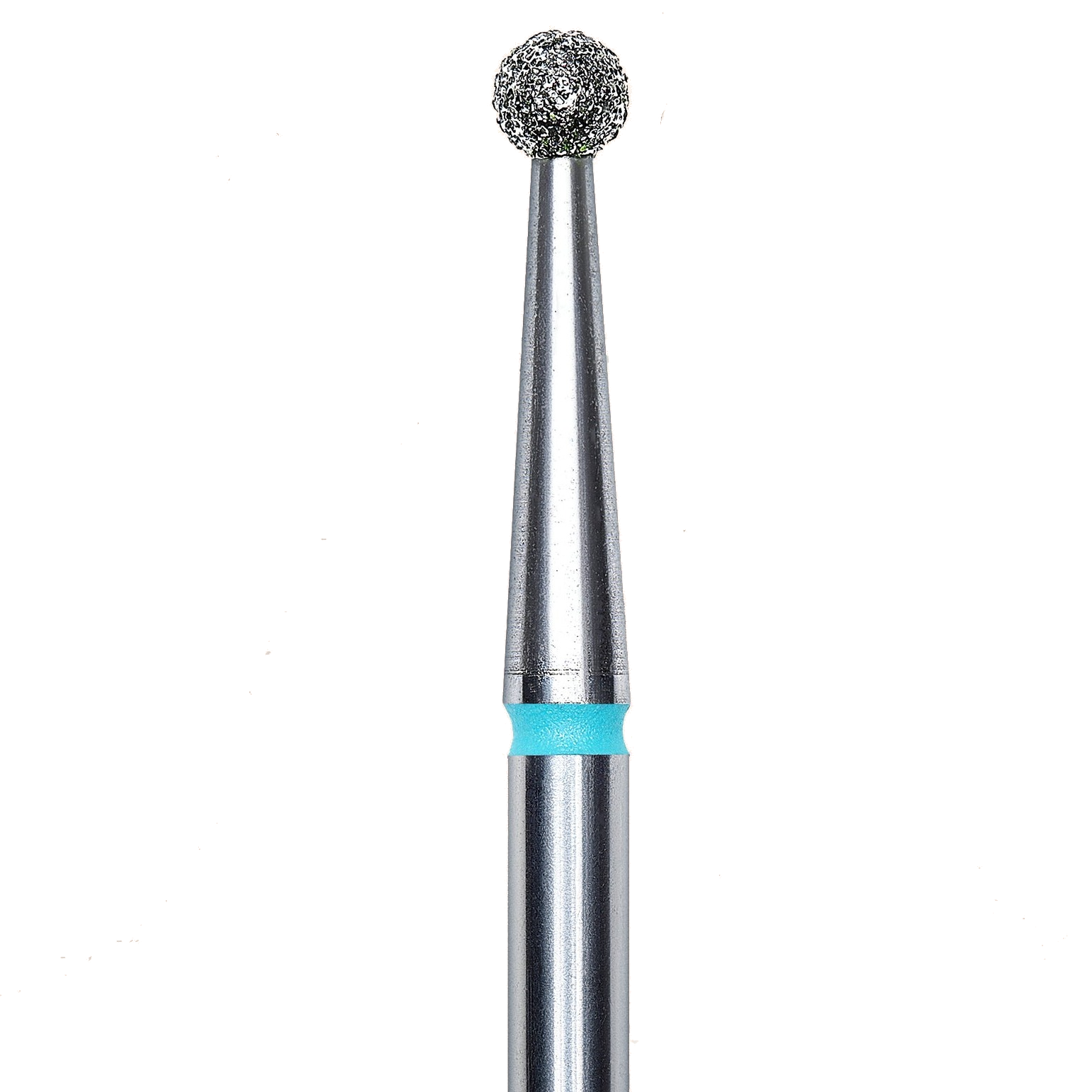 DIAMOND NAIL DRILL BIT, "BALL", BLUE, HEAD DIAMETER 2.5MM (FA01B025) - STALEKS™