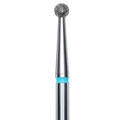 DIAMOND NAIL DRILL BIT, "BALL", BLUE, HEAD DIAMETER 2.5MM (FA01B025) - STALEKS™