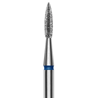 DIAMOND NAIL DRILL BIT, POINTED "FLAME", BLUE, HEAD DIAMETER 1.8MM/8MM (FA11B018/8)- STALEKS™