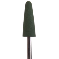 DARK SILICONE POLISHER #302, THIN ROUNDED BULLET, GREEN
