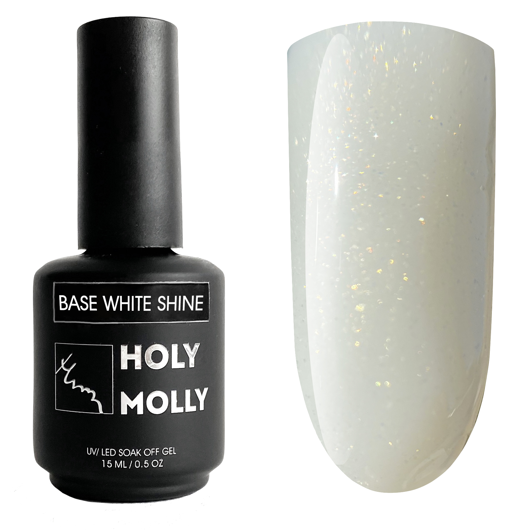 BASE WHITE SHINE 15ml- HOLY MOLLY™