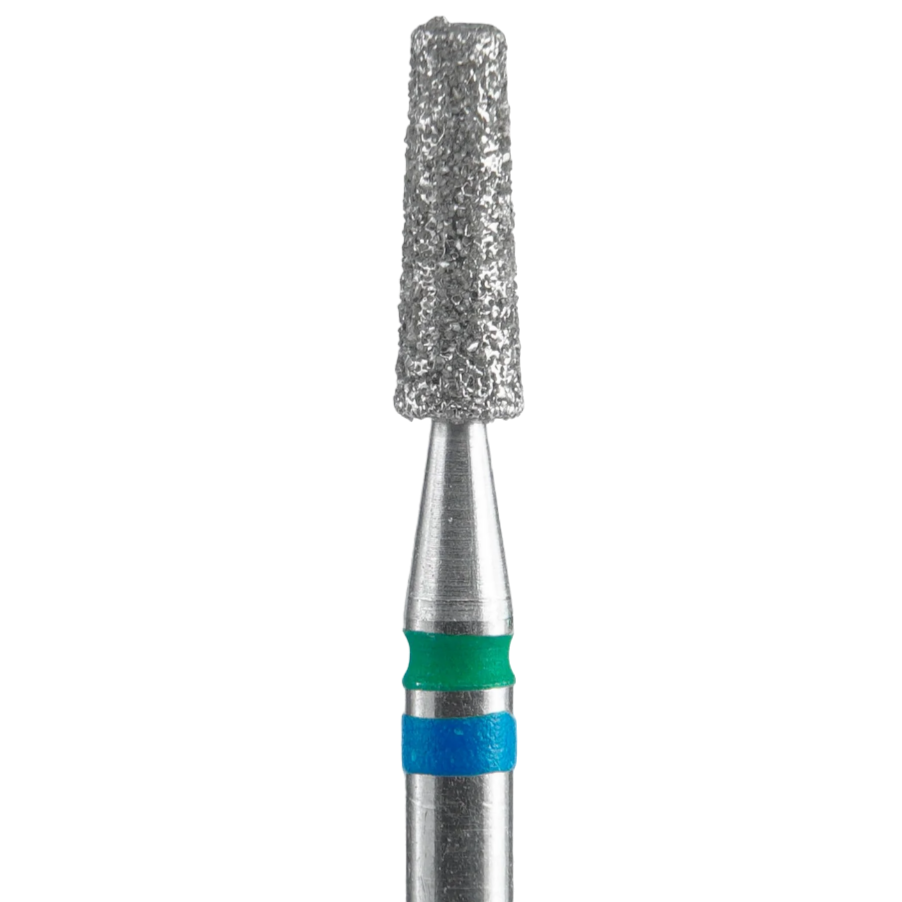 DIAMOND NAIL DRILL BIT, "DUO CONE", BLUE-GREEN, HEAD DIAMETER 2,5/8MM (FA70BG025/8) - STALEKS™