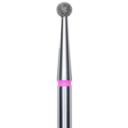 DIAMOND NAIL DRILL BIT, "BALL", RED, HEAD DIAMETER 2.7MM (FA01R027) - STALEKS™