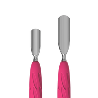 Manicure Pusher With Silicone Handle "Gummy" UNIQ 10 TYPE 1 (Wide Rounded Pusher + Narrow Rounded Pusher) PQ-10/1- STALEKS