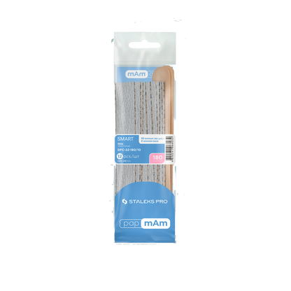 DISPOSABLE FILES PAPMAM 180/240 GRIT (10 PCS) AND WOOD BASE (2 PCS) DFC-22- STALEKS™