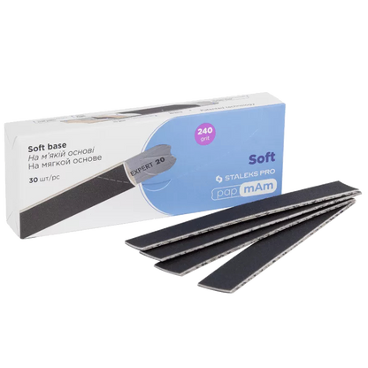 STALEKS PAPMAM DISPOSABLE FILE-CASES FOR A STRAIGHT NAIL FILES BASE, EXPERT 20 (30 PCS) DFCE-20- STALEKS™