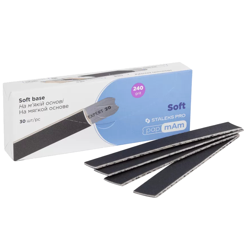 STALEKS PAPMAM DISPOSABLE FILE-CASES FOR A STRAIGHT NAIL FILES BASE, EXPERT 20 (30 PCS) DFCE-20- STALEKS™