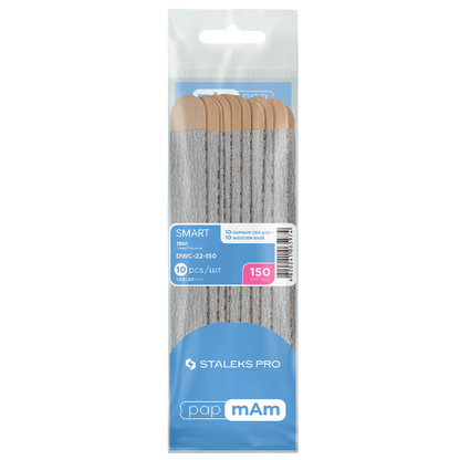 STALEKS PRO SMART DISPOSABLE THIN FILES PAPMAM ON A WOODEN BASE 10 PCS DWC-22 -STALEKS™