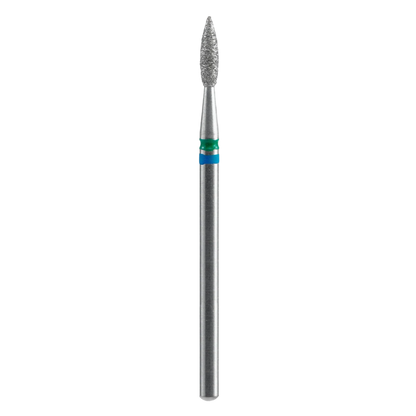 DIAMOND NAIL DRILL BIT, "DUO FLAME", BLUE-GREEN, HEAD DIAMETER 2,1/8MM (FA11BG021/8) - STALEKS™