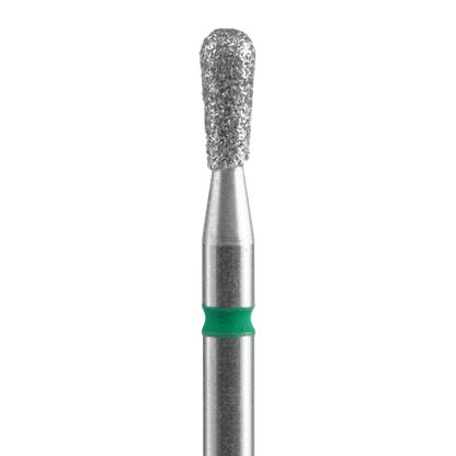 Diamond Nail Drill Bit, "Match", Green, EXPERT Head Diameter 2.3/5 mm (FA120G023/5) - STALEKS