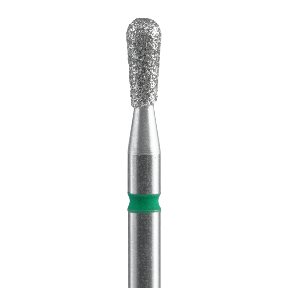 Diamond Nail Drill Bit, "Match", Green, EXPERT Head Diameter 2.3/5 mm (FA120G023/5) - STALEKS