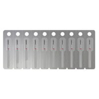 DIAMOND NAIL DRILL BIT, "CYLINDER", RED, HEAD DIAMETER 2.3/6.5MM (FA30R023/6.5) - STALEKS™