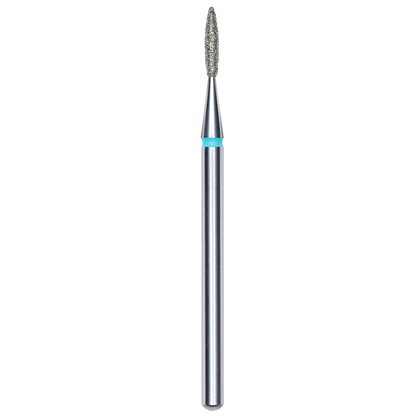 DIAMOND NAIL DRILL BIT, "FLAME", BLUE, HEAD DIAMETER 1.6/8MM (FA10B016/8) - STALEKS™