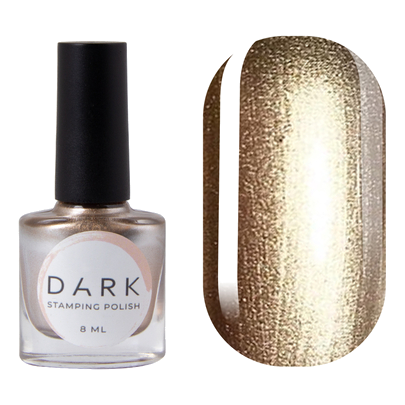 DARK Stamping Polish White Gold Metallic #21, 8ml