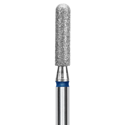 DIAMOND NAIL DRILL BIT, "ROUNDED CYLINDER", BLUE, HEAD DIAMETER 2,5/10MM (FA30B025/10) - STALEKS™