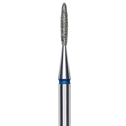 DIAMOND NAIL DRILL BIT, "FLAME", BLUE, HEAD DIAMETER 1.4/8MM (FA10B014/8) - STALEKS™