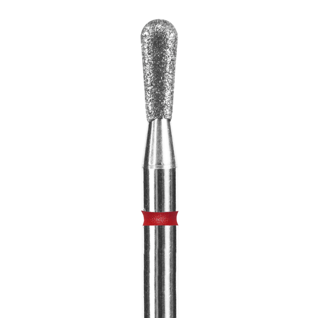 DIAMOND NAIL DRILL BIT, "MATCH", RED, HEAD DIAMETER 2.3 MM / WORKING PART 5 MM (FA120R023/5) - STALEKS™