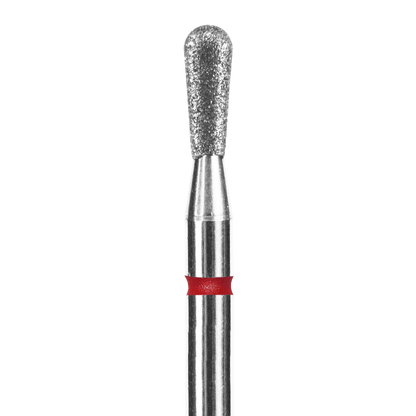 DIAMOND NAIL DRILL BIT, "MATCH", RED, HEAD DIAMETER 2.3 MM / WORKING PART 5 MM (FA120R023/5) - STALEKS™