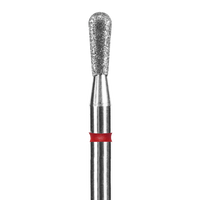 DIAMOND NAIL DRILL BIT, "MATCH", RED, HEAD DIAMETER 2.3 MM / WORKING PART 5 MM (FA120R023/5) - STALEKS™