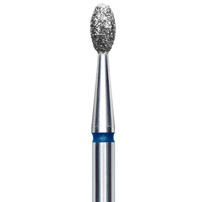 DIAMOND NAIL DRILL BIT, "OLIVE", BLUE, HEAD DIAMETER 2.5 MM/WORKING PART 5 MM (FA130B025/5) - STALEKS™