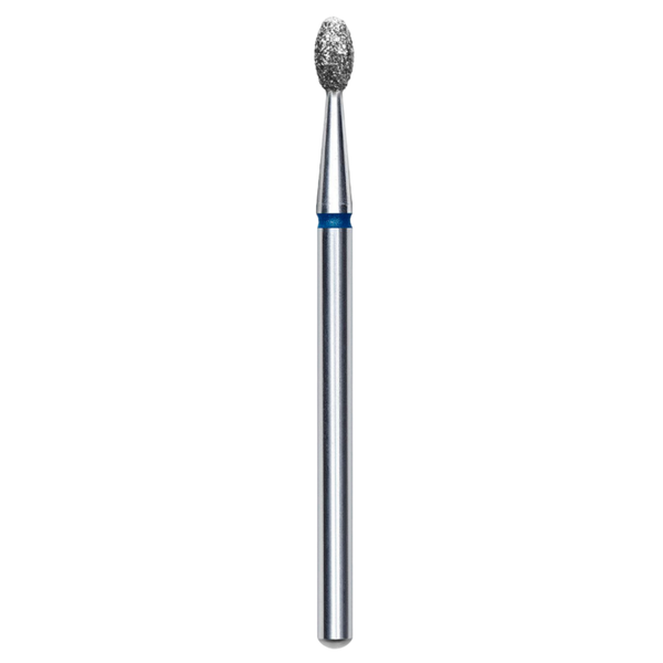 DIAMOND NAIL DRILL BIT, "OLIVE", BLUE, HEAD DIAMETER 2.5 MM/WORKING PART 5 MM (FA130B025/5) - STALEKS™