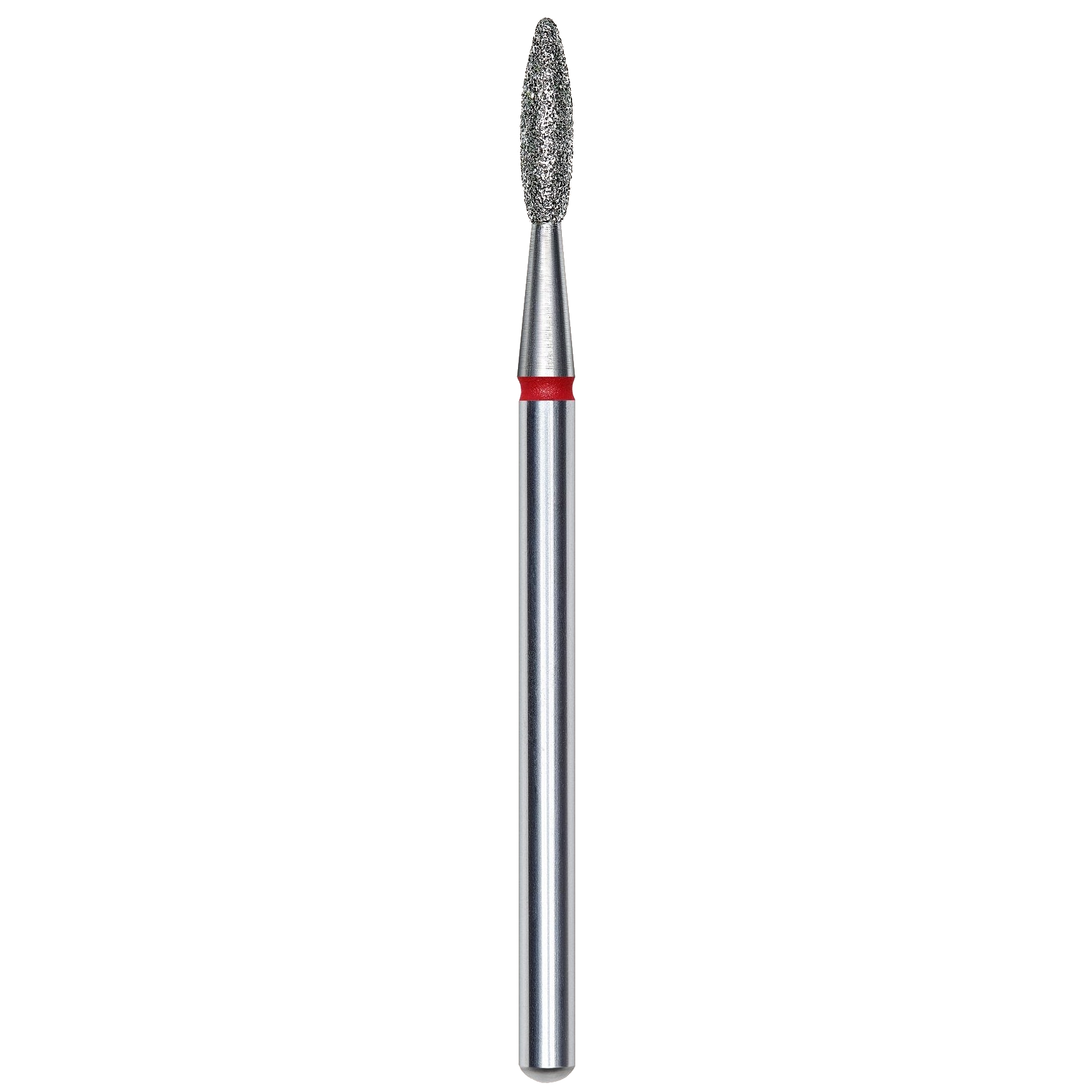 DIAMOND NAIL DRILL BIT, "FLAME", RED, HEAD DIAMETER 2.1/8MM (FA10R021/8) - STALEKS™