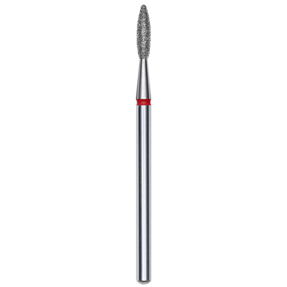 DIAMOND NAIL DRILL BIT, "FLAME", RED, HEAD DIAMETER 2.1/8MM (FA10R021/8) - STALEKS™