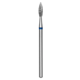 DIAMOND NAIL DRILL BIT, "POINTED FLAME", BLUE, HEAD DIAMETER 2.3 MM/WORKING PART 8 MM (FA11B023/8) - STALEKS™