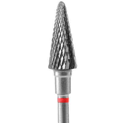 CARBIDE NAIL DRILL BIT, "CONE", RED, HEAD DIAMETER 6/14MM (FT71R060/14) (№82)- STALEKS™